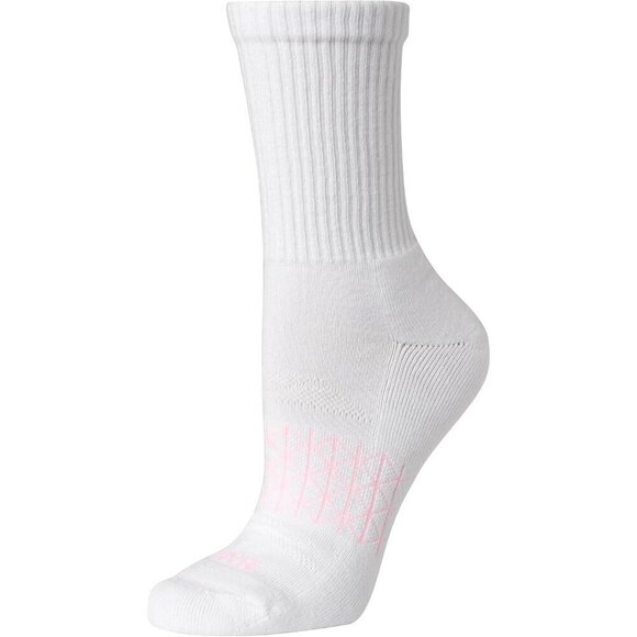 ✨ Hanes Active Crew Socks Women White Cushioned Absolute Seamless 4-Pairs Socks - Picture 3 of 5